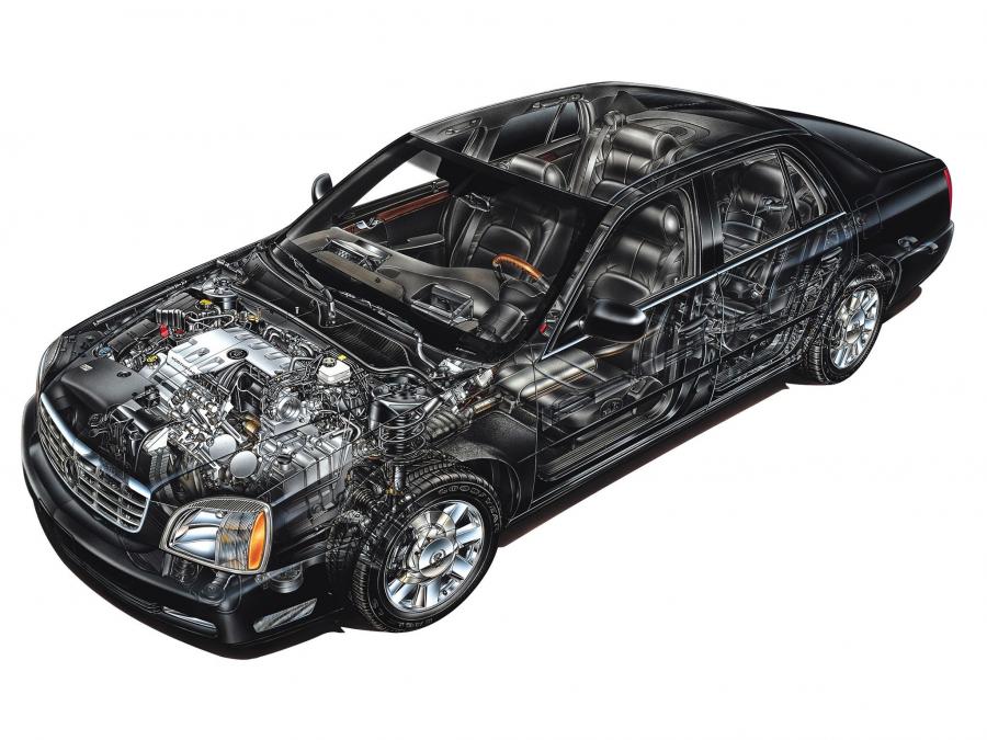 Схема Cadillac DeVille DTS 2000 года  (фото 16 из 16)